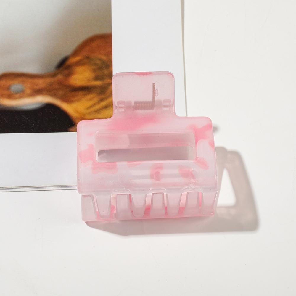 High-end Smudge Small Hairpin Female High Ponytail Plate Hair Clip Flower Square Grab Clip Hair Accessories