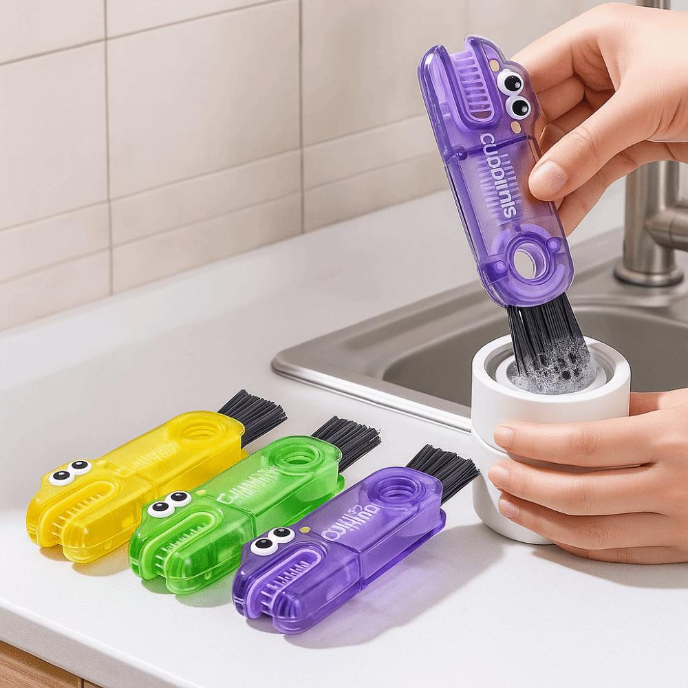 U-shaped Cup Cleaning Brushes Dinosaur Shape Bottle Cap Brush Cup Mouth Brush  Nursing Water Bottle
