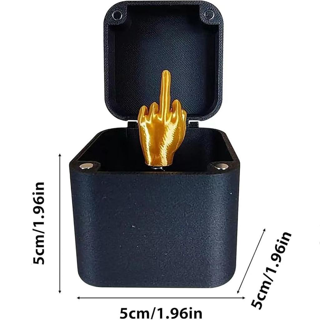 Christmas Interesting Prank Gift Middle Finger In Box Christmas Box Funny Creative Gifts Office Desk Decoration Home Decoration