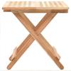 VidaXL Table d'appoint pliante 50 x 50 x 49 cm Bois de noyer massif 247105