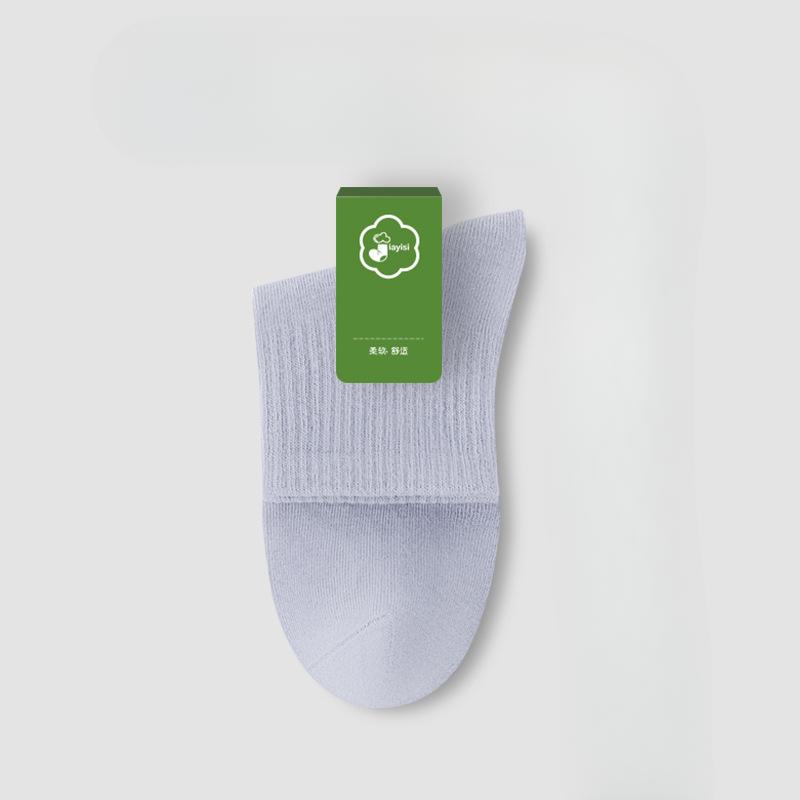 Мужские летние спортивные дезодорирующие влагоотводящие бесшовные носки-гольфы из чистого хлопка