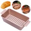 Toast Mold Household Bread Pan W/ Detachable Drain Tray Nonstick Bread Bake Mold for Meat Brownie Toast Bread Pastry Baking