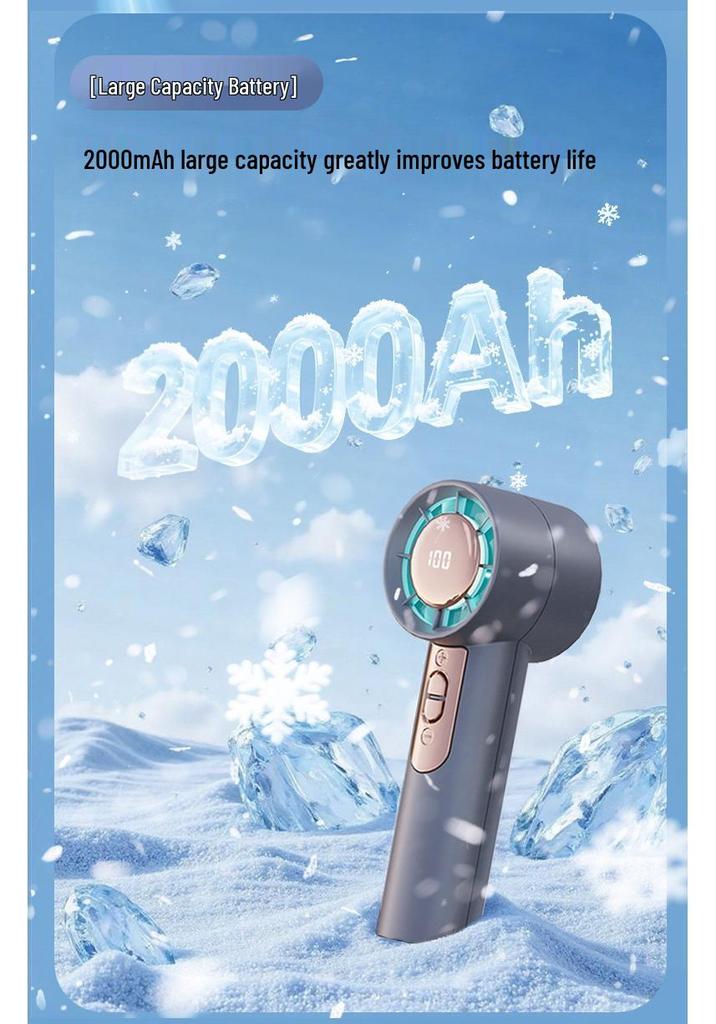 Portable High-Speed USB Rechargeable Handheld & Desktop Fan
