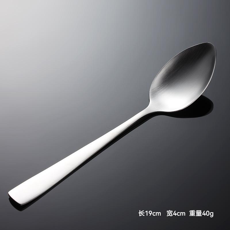 Набор из нержавеющей стали 430 C007 с квадратной ручкой, нож, вилка и ложка в западном стиле для подарков в отеле, шлифованная