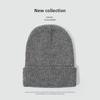Solid Color Knitted Hat Warm Wool Hat High Elastic Lengthened Outdoor Brimless Cold Autumn and Winter Hat Adult Cold Hat