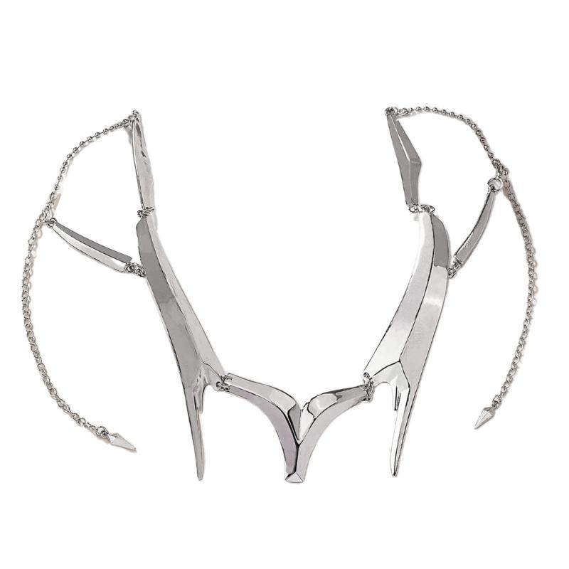 Неправильная Титановая Сталь Маска Готический Панк Металл Механический Инопланетянин Жидкое Лицо