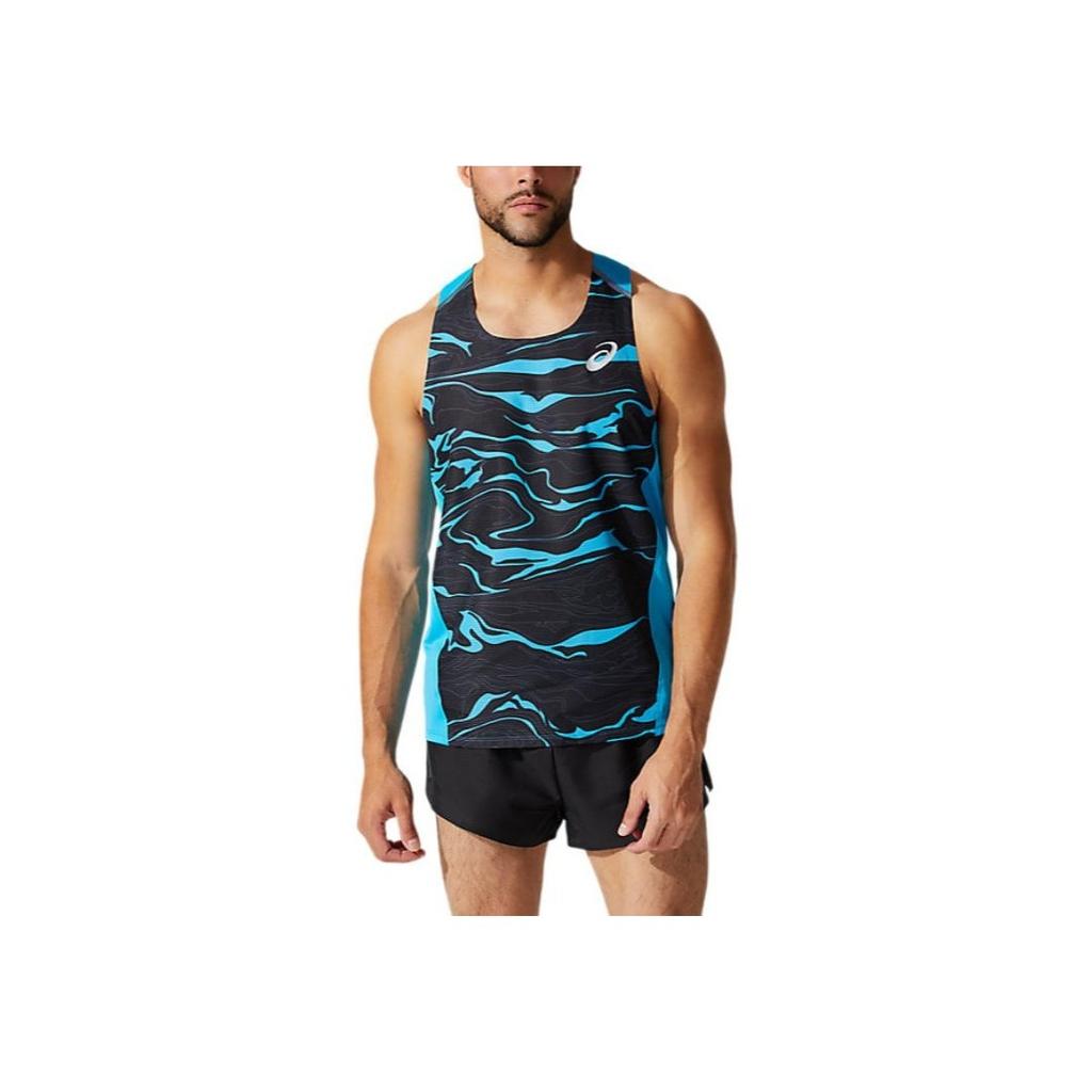 Asics Легкий водонепроницаемый прохладный жилет с круглым вырезом для мужчин, светло-зеленый 2091A353-403