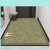 Simple Green Flower Pattern Cushion Carpet For Living Room Kitchen Porch Or