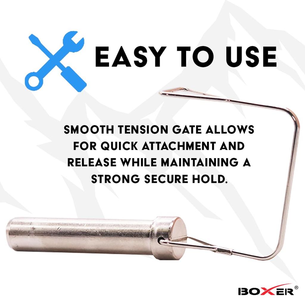 BoxerTool (6 упаковок) Квадратный шкворень для прицепа – 1/2" x 3" – Замок P, Шкворень для фаркопа, и Запорный шкворень для вала для сельскохозяйственных прицепов, Буксировки, Садовой техники