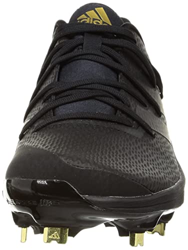 Бейсбольные шиповки Adidas Adizero Afterburner 8 TD, Основной черный/Основной черный/Золотой металлик (GW0271), Размер 25.0 см
