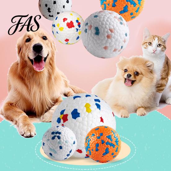 Dog Training Toy Ball High Elastic Bite Resistant Anxiety Relief with Unique 3D Protrusions for Aggressive Chewers Interactive Pet Supplies