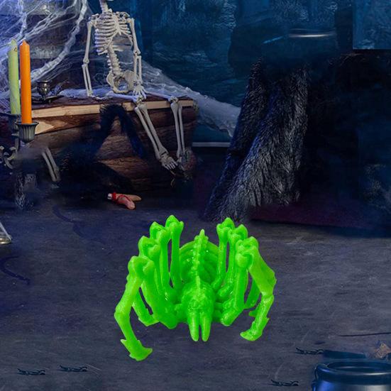 Halloween Spider Decoration 3D Printed Lifelike Spider Ornament Holiday Atmosphere Enhancer for Halloween Party Indoor