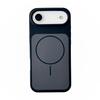 Двухцветный магнитный чехол из жидкого силикона для iPhone 17 Pro Max, ударопрочный, с полным покрытием и контрастными цветами.