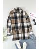 Azura Exchange Куртка-рубашка с клетчатым принтом на пуговицах