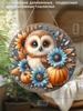 2D Plane Hanging Decorative Signs, Interior Wall or Door Decoration, Garden Decoration, Owl Pattern, Interesting Gifts for Family and Friends
