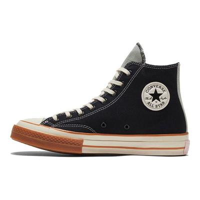 1970-е Chuck Taylor All Star Удобные Универсальные Высокие парусиновые кеды Унисекс Черный Коричневый 169843C