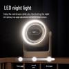 USB Desktop Mini Fan with Night Light & Long Battery Life - Ideal for Students & Outdoor Use