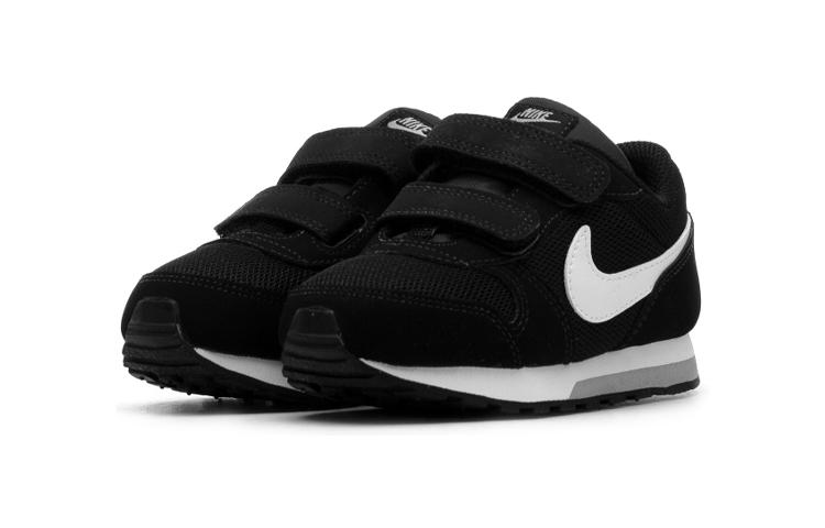 Nike MD Runner 2 Износостойкие Низкие Беговые Кроссовки Черно-Белые Для Младенцев и Малышей 806255-001