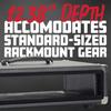 GATOR Rack Case Vintage Amp Style Retro Rack Series 2U Black GR-RETRORACK-2BK (Mounting screws/washers included) []