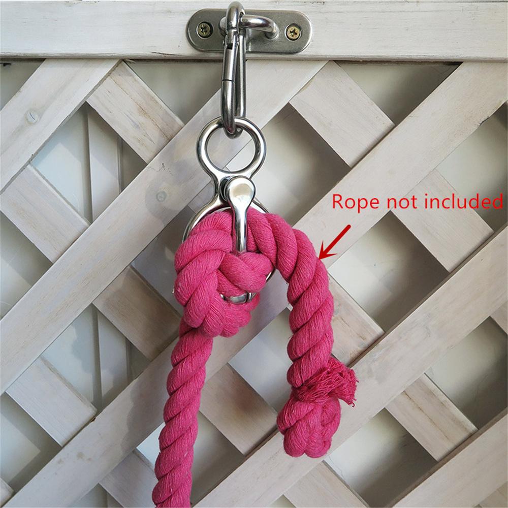 Stainless Steel Horse Rope Tie Ring Rope Release Device Set For Equestrian Needs