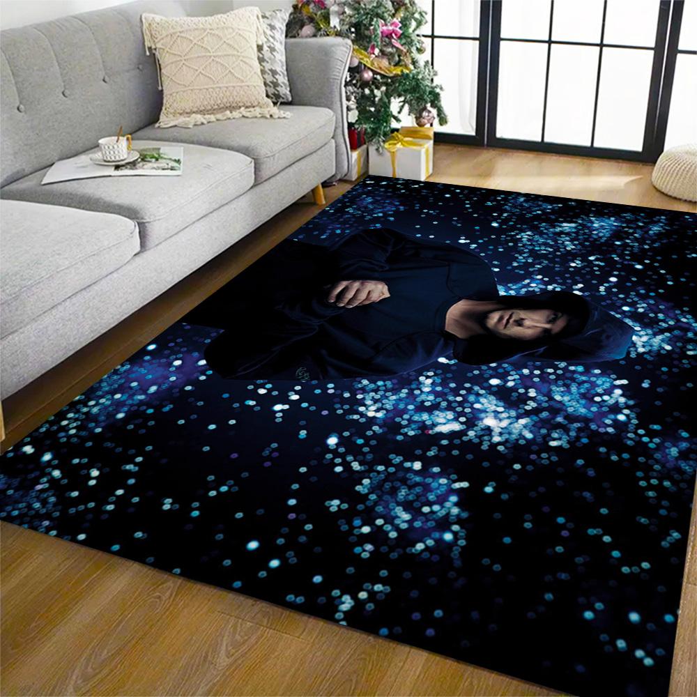 Man Black White Carpet Design for Dining Room Playrooms Decorate room Study room Anti-slip Rug Office home decor