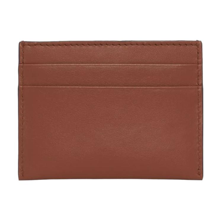 Burberry Кожаный держатель для карт с логотипом Tb Женский кошелек Соломенно-коричневый 80552111