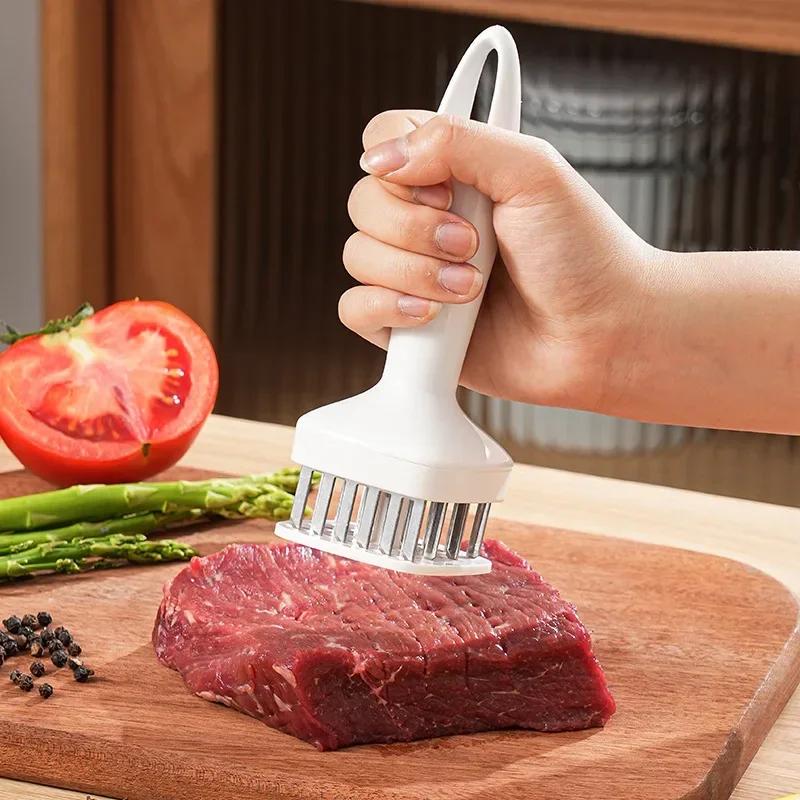 Игла из нержавеющей стали для размягчения мяса, автоматическая игла с квадратным дном и отскоком, 24 стальные иглы, устойчивые к ржавчине