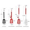 Silicone Stainless Steel Slotted Food Tongs