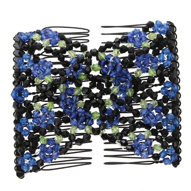 Заколка клипса для волос из бисера