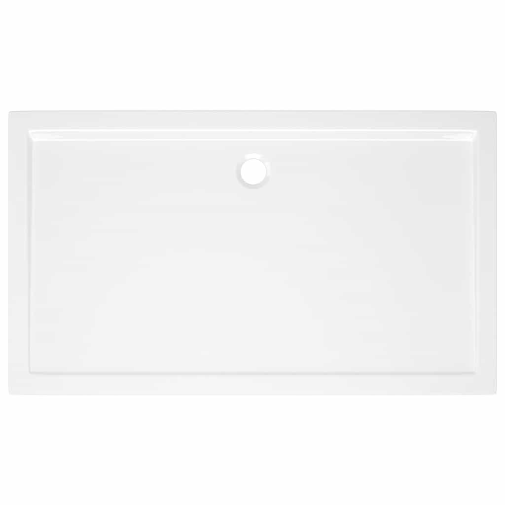 Vidaxl Prostokątny Brodzik Prysznicowy, Abs, Biały, 70X120 Cm