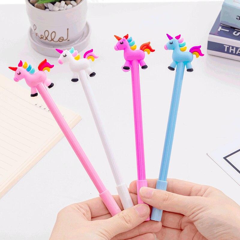 1 Piece Creative Rainbow Mane Unicorn Office School Stationery Rainbow Cute Colored Gel Pen