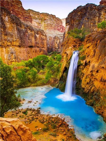 Полный квадратный/круглый алмазная живопись Пейзаж 5D DIY Алмазная вышивка Распродажа Водопад Стразы Мозаика Настенное искусство