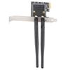 Mini PCI‑E to PCI‑E Card Adapter with 2 Antennas for Half Size PCI Express Wireless Card
