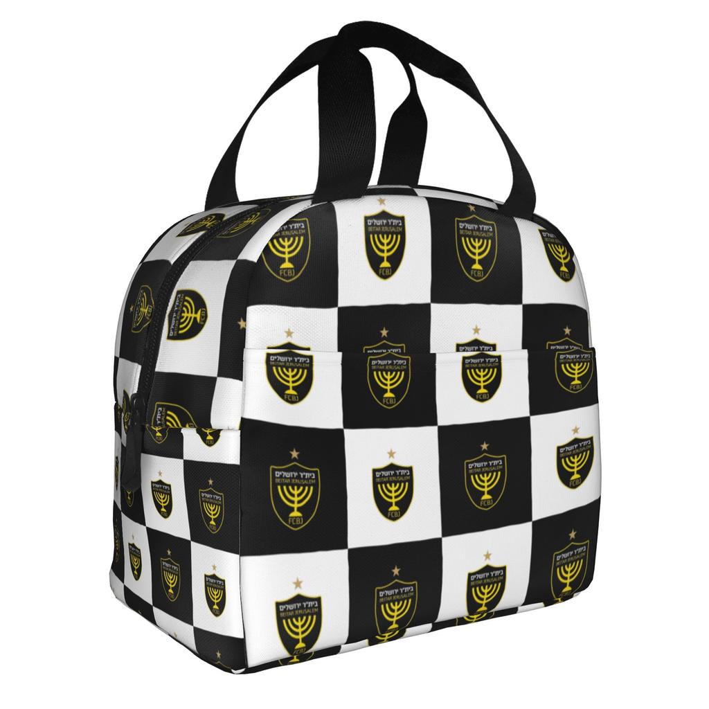 Footbally Beitar Jerusalem FC Soccer Insulated Lunch Bag for Work School Waterproof Cooler Thermal Lunch Box Women Men
