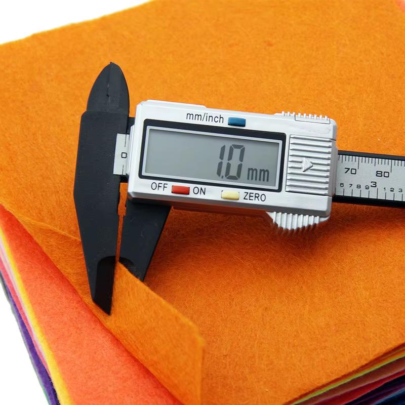 20/40Pcs Soft Felt Fabric Sheet Assorted Color Patchwork Sewing DIY Craft Squares Nonwoven 1mm Thick Handmade Fabric Weaving