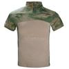 Hanye Camouflage Training Suit Breathable Wear-resistant Frog Short-sleeved Top