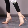 2025 Spring and Summer Bag Head Word with High-heeled Sandals Women Sexy Pointed Small Man with Skirt Thin-heeled Sandals Women