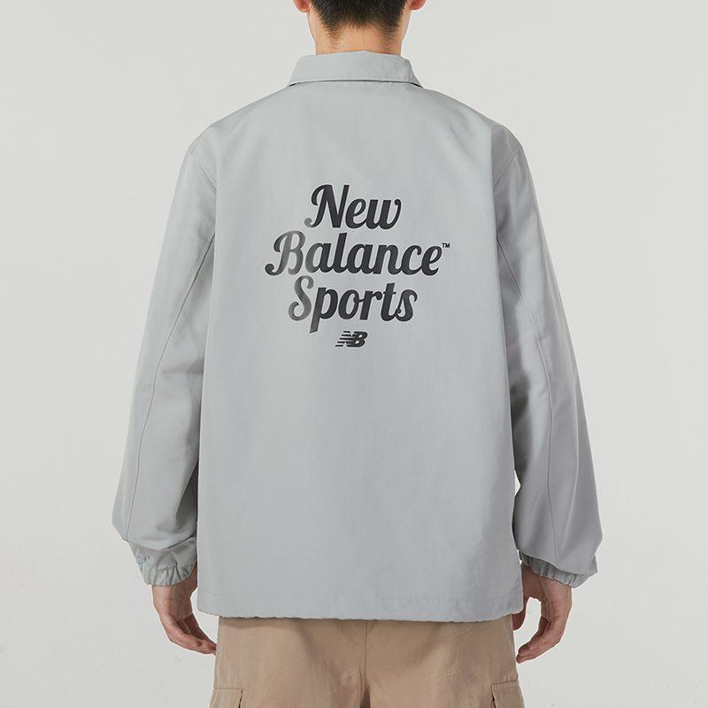 New Balance Куртки Унисекс Серый Лацкан Умеренный Другое 5AD38111-GR