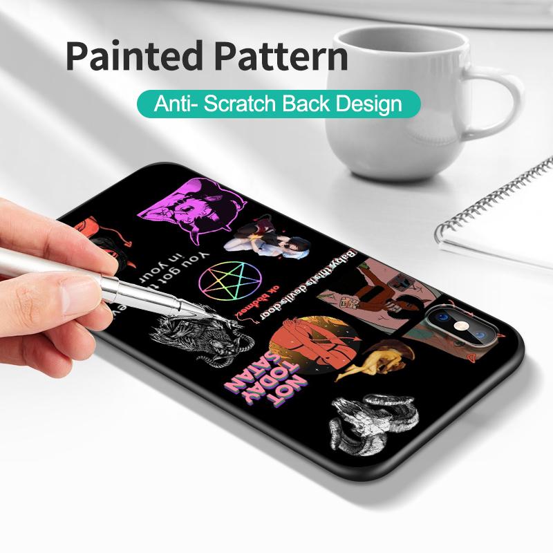 Черный чехол из ТПУ для Vivo Y1S U10 S1 2019 PRO Z3i Z1 Z1i Z1X X50 Lite X60 X70 X21S 4G 5G 2020 Сатанинский череп