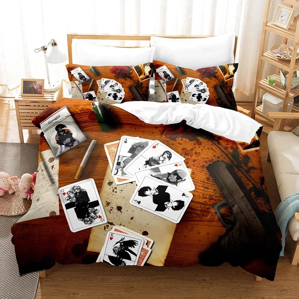 3D The Anime Cowboy Bebop Bedding Sets Duvet Cover Set With Pillowcase Twin Full Queen King Bedclothes Bed Linen Home Textile
