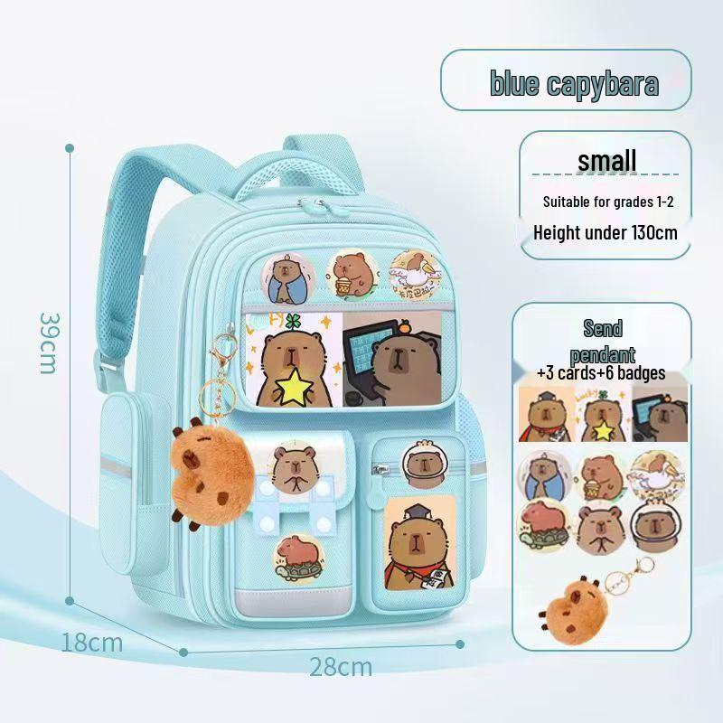 Легкий детский рюкзак с защитой позвоночника для 1-6 классов, большой вместимости, идеально подходит для мальчиков и девочек.