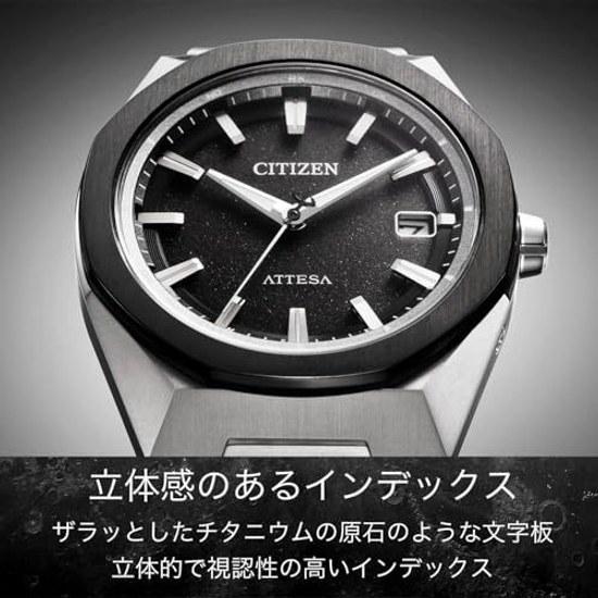 Наручные часы CITIZEN ATTESA (Радиоуправляемый/Водонепроницаемый/Деловой) CB3044-55E Восьмиугольный безель Легкий титан Простой 3 стрелки Питание от света ACT
