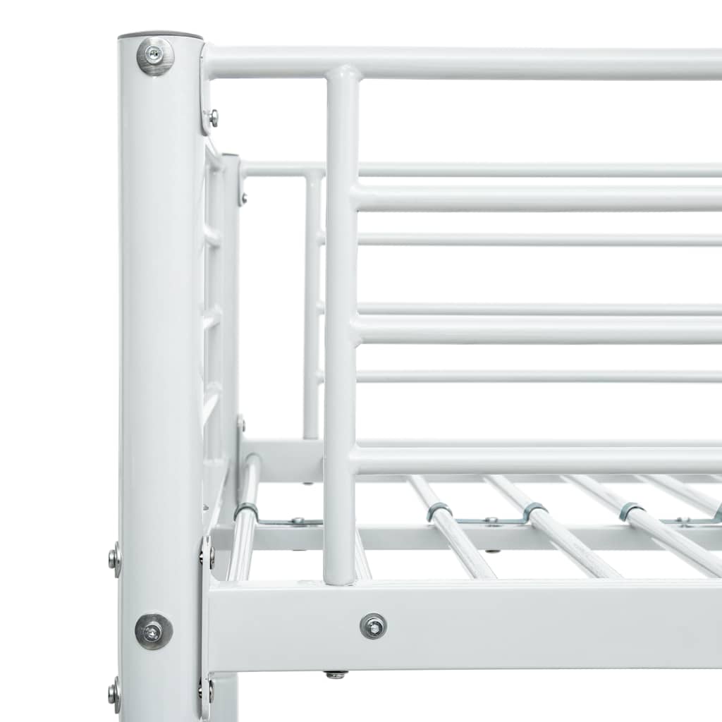 Bunk Bed White Metal 90*200 cm