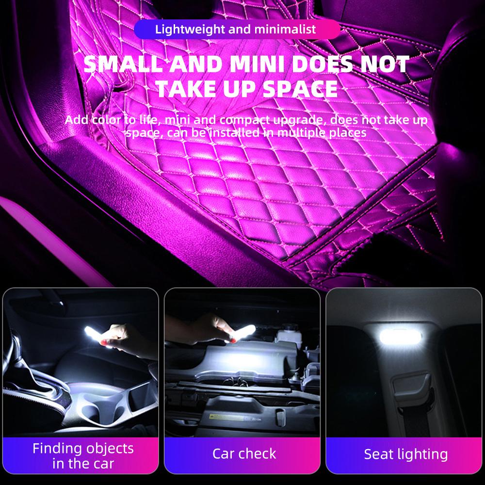 5V Автомобильный свет салона Finger Touch Sensor Switch Auto Roof Потолочная лампа для чтения USB Charge Светодиодные атмосферные огни Открытая дверь автомобиля Сигнальная лампа 6 цветов