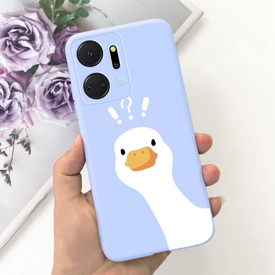 For Honor X7a Case RKY-LX1 RKY-LX2 RKY-LX3 Cover Cute Duck Dinosaur Soft Funda For Honor X7 X7b Bumper on HonorX7b HonorX7a Para