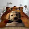 Bed Linen 3D Rose Dachshund Bedclothes For Girl Boy Duvet Cover Sets Twin Bedding Set Dekbedovertrek 240/220 Dachshund Bed Set