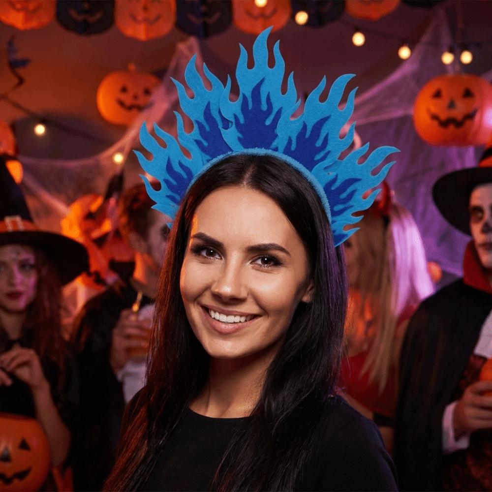Fire-Shaped Halloween Flame Headband Comfortable Fire-Shaped Headband  Cosplay Party