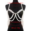 Pearl Hollow Bikini Chest Chain Hot Girl Sexy Nightclub Style Multi-layer Beaded Body Chain Female