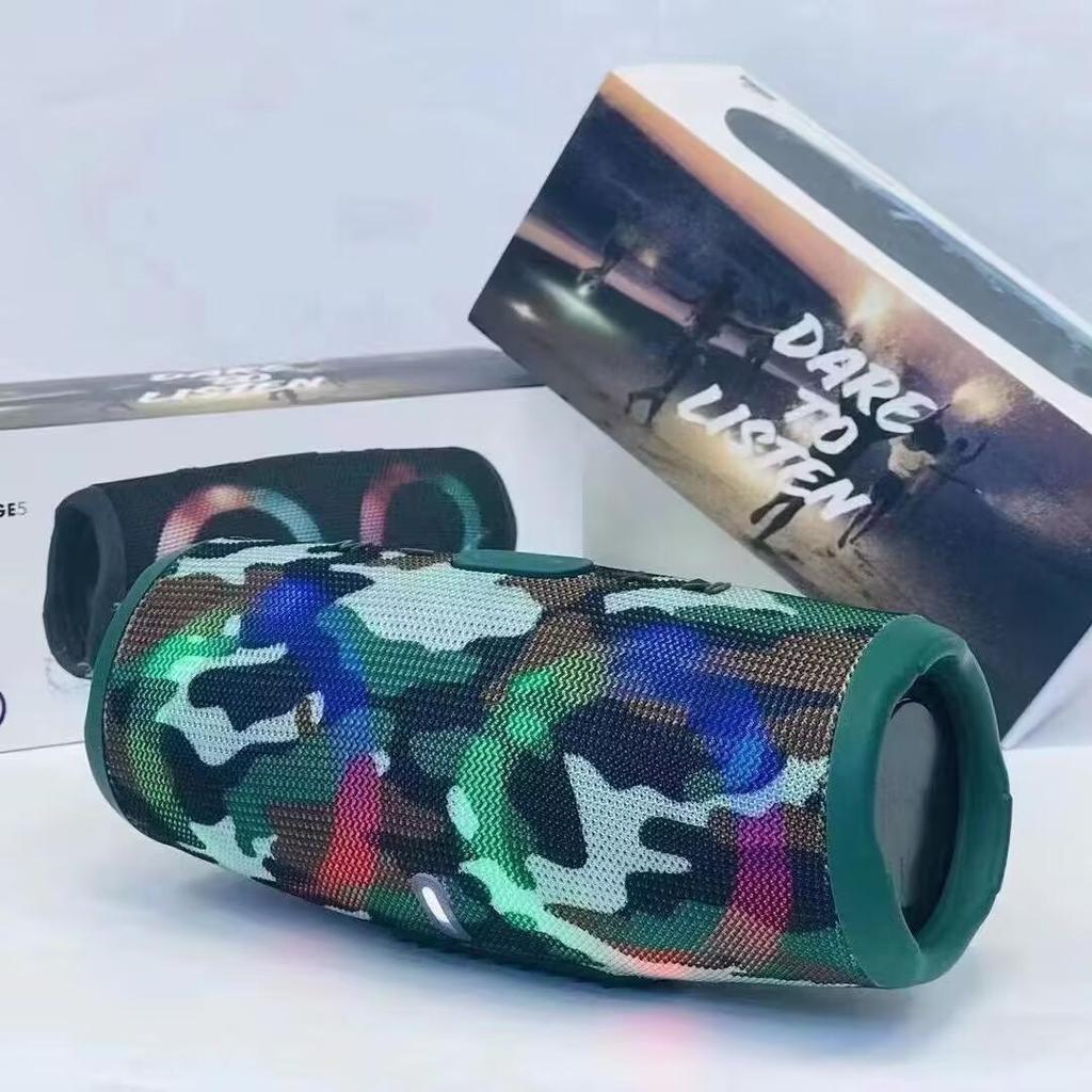 Портативный водонепроницаемый Bluetooth-динамик высокой мощности RGB с цветным светом беспроводной сабвуфер 360 стерео объемного звучания TWS FM Boom Box