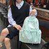 Легкий однотонный рюкзак Туристический рюкзак Большой емкости Школьная сумка для студентов
